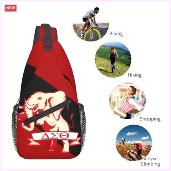 Polyester Sling Backpack Crossbody Chest Daypack Travel Hiking main image 5